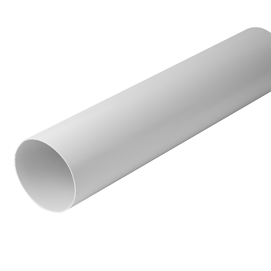PVC Kanal 6,38 EUR/m PVC Rohr 125mm / 0,5m Lüftungsrohr Kunststoff 