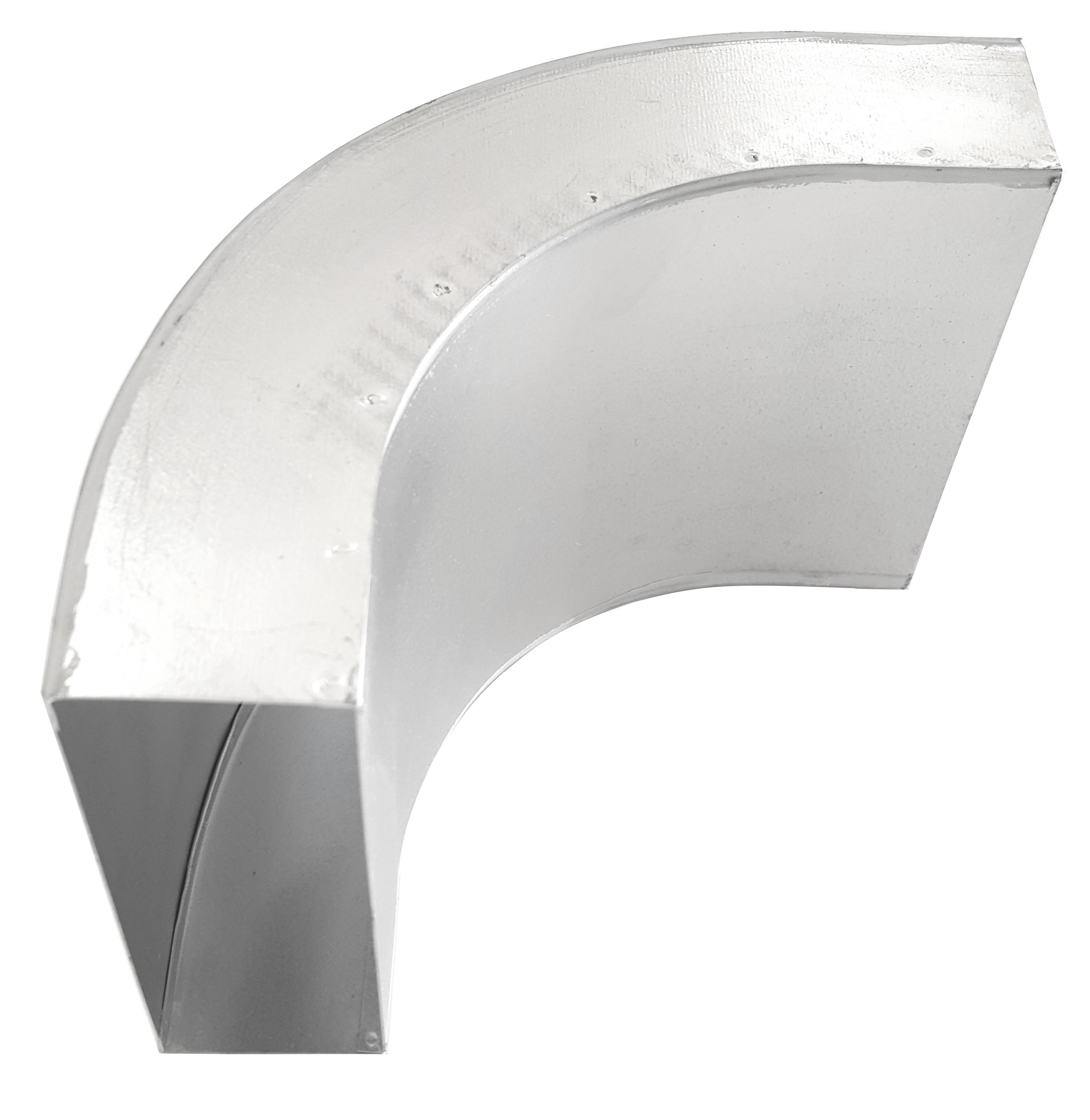 Flachkanal  Metall Stahl verzinkt Bogen senkrecht 45° b=140mm BS1405045