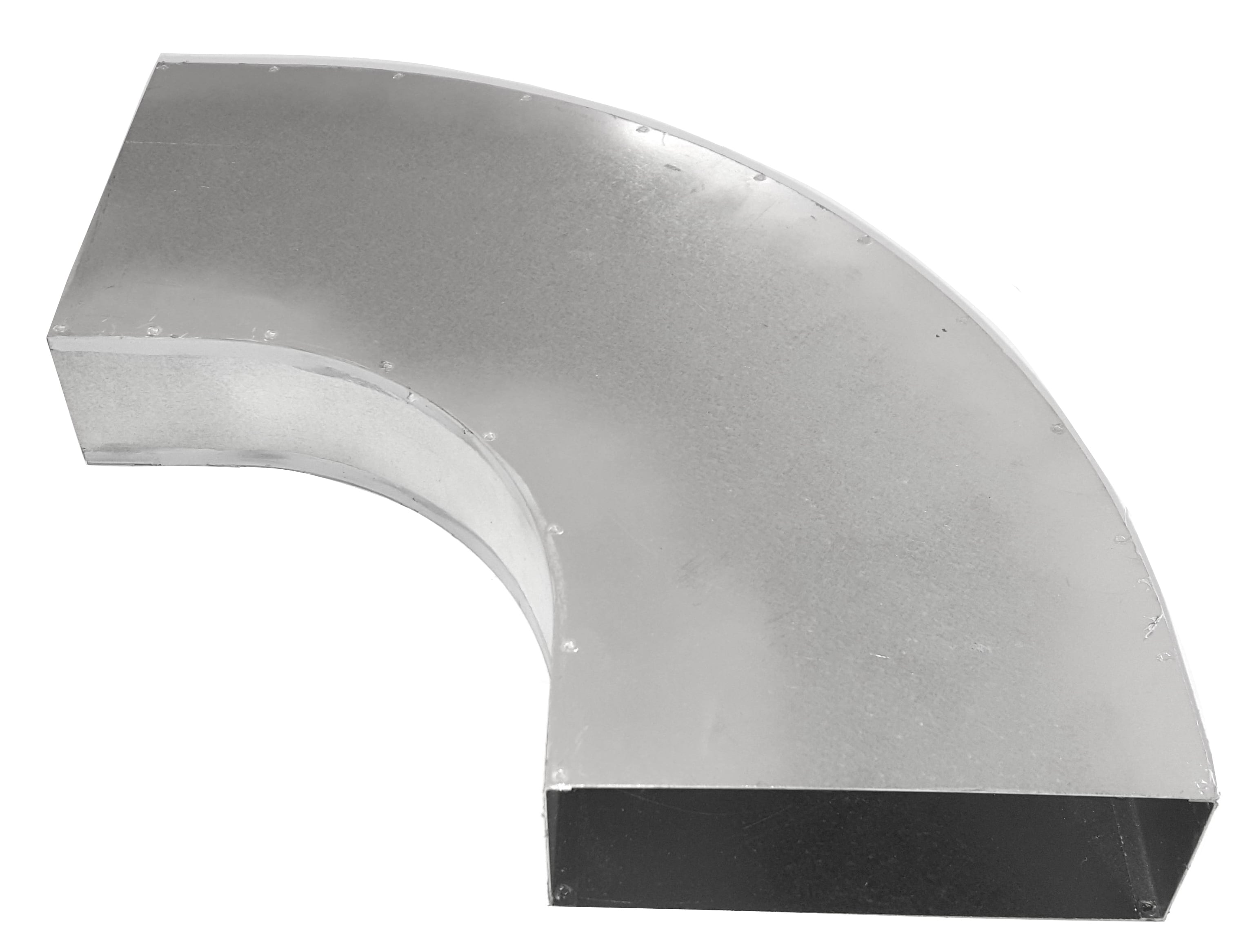 Flachkanal  Metall Stahl verzinkt Bogen senkrecht 45° b=140mm BS1405045